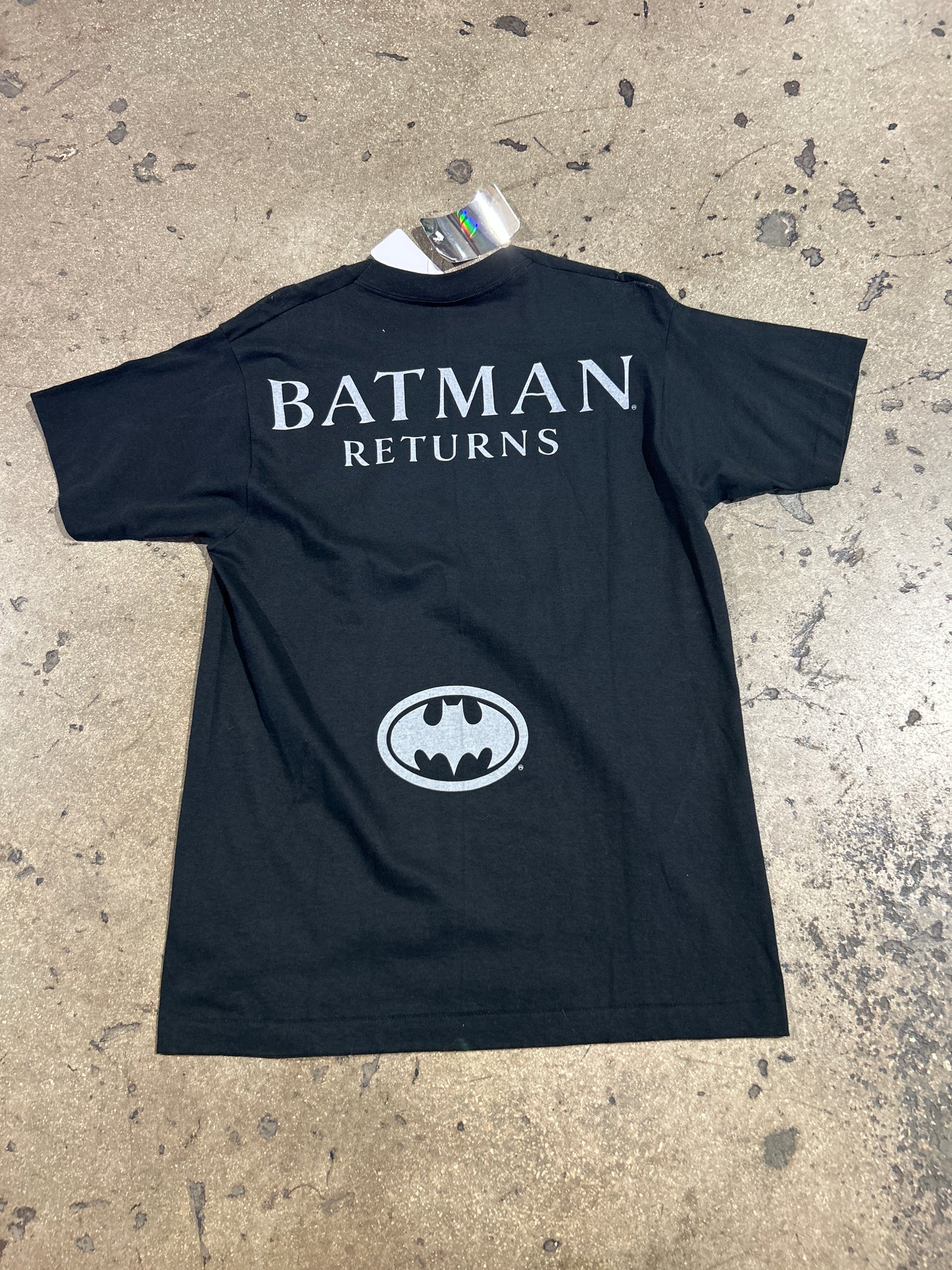 1992 Batman Returns Tee - Black Size Large (21x30.5)