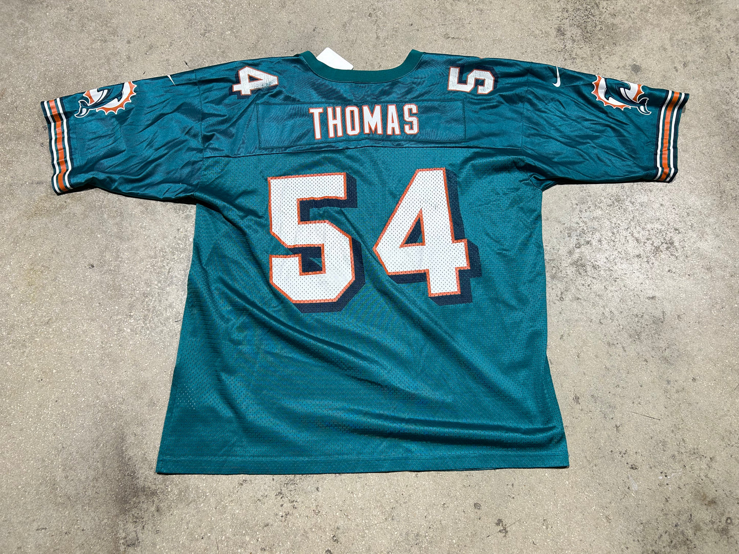 Miami Dolphins #54 Thomas Football Jersey - Teals Size XXL