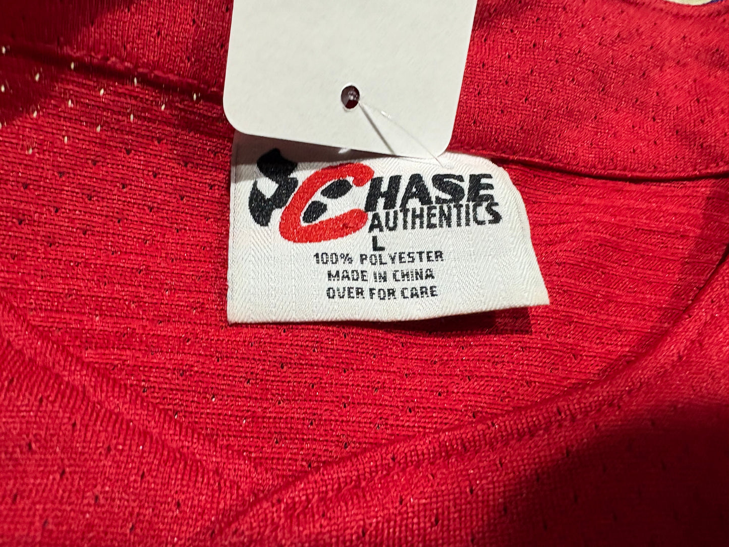 Chase Jeff Gordon #24 Baseball Jersey - Red/Blue Size Large