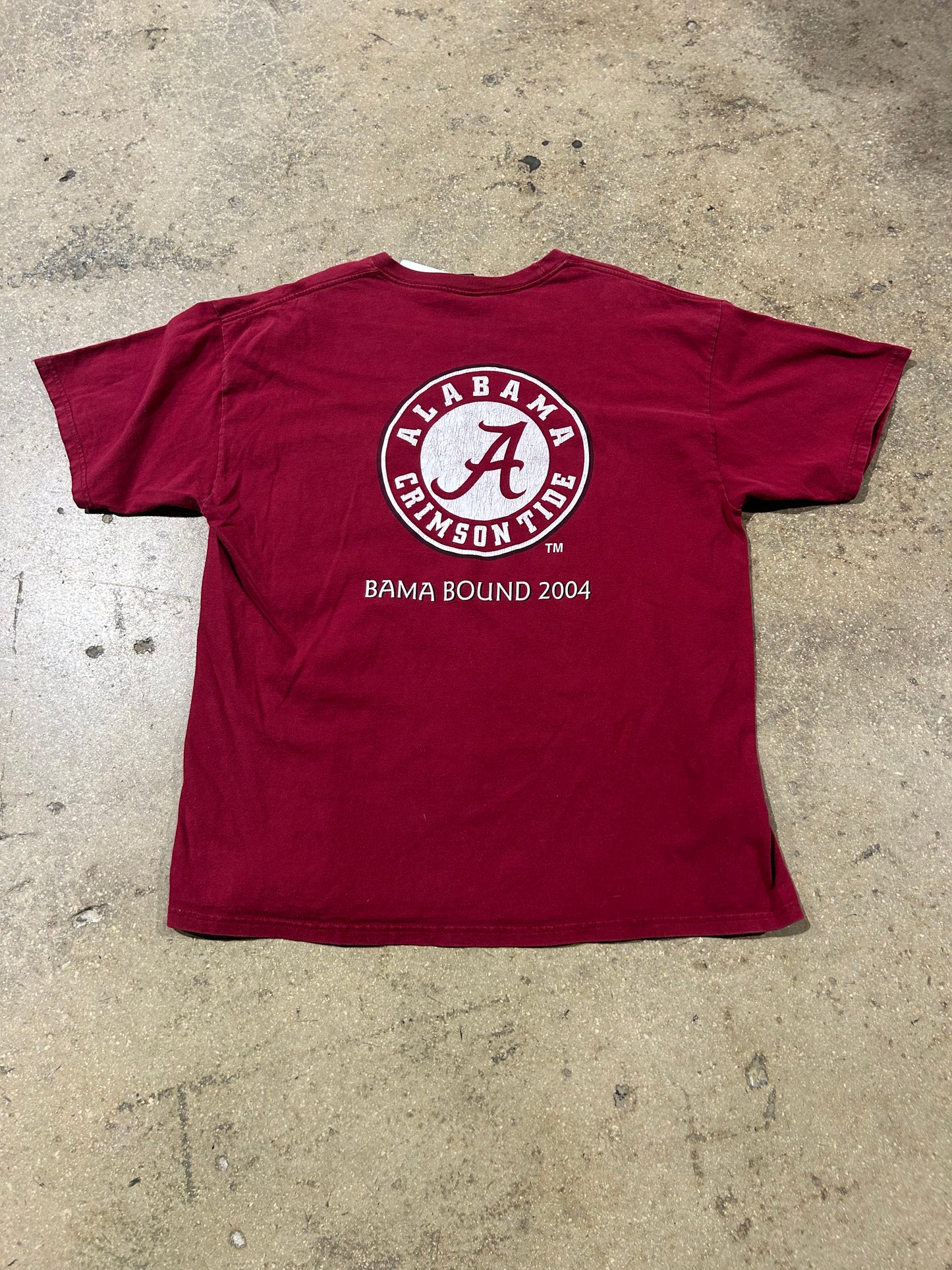 2004 University Of Alabama Bama Bound Tee - Crimson Size XL
