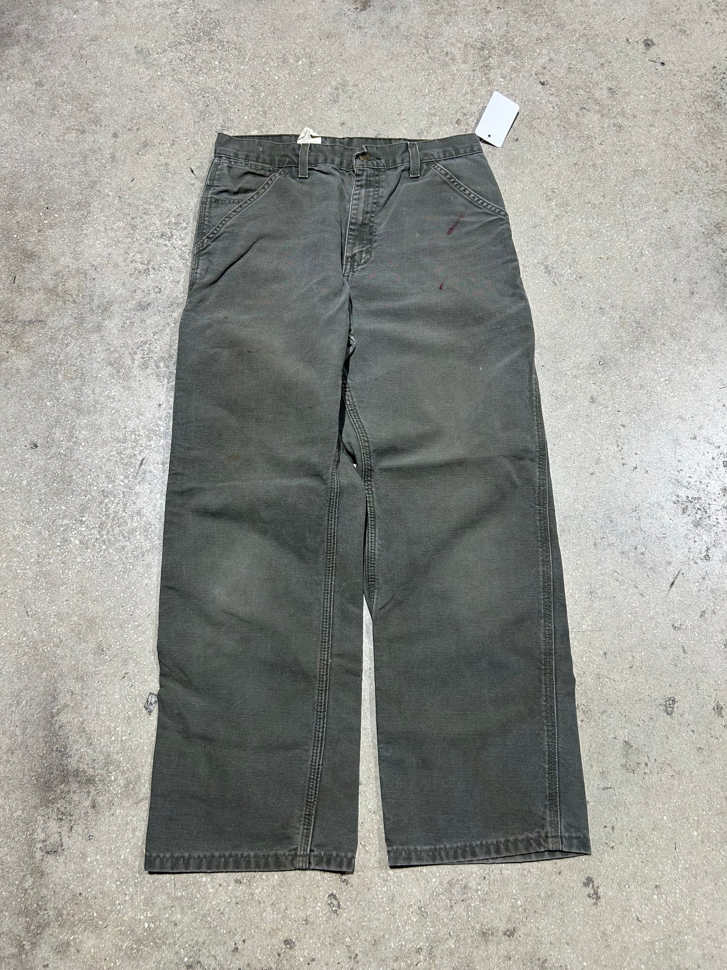Carhartt Olive Carpenter Pants - Olive Size 32x30