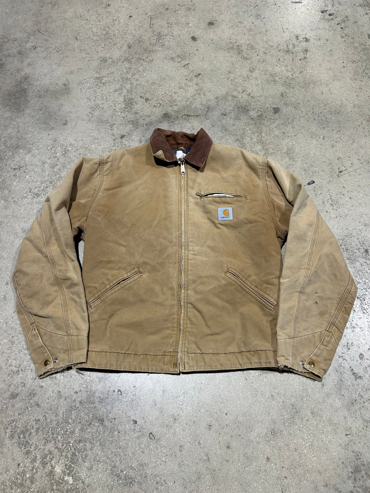 Carhartt Detroit Jacket - Faded Khaki Size XL