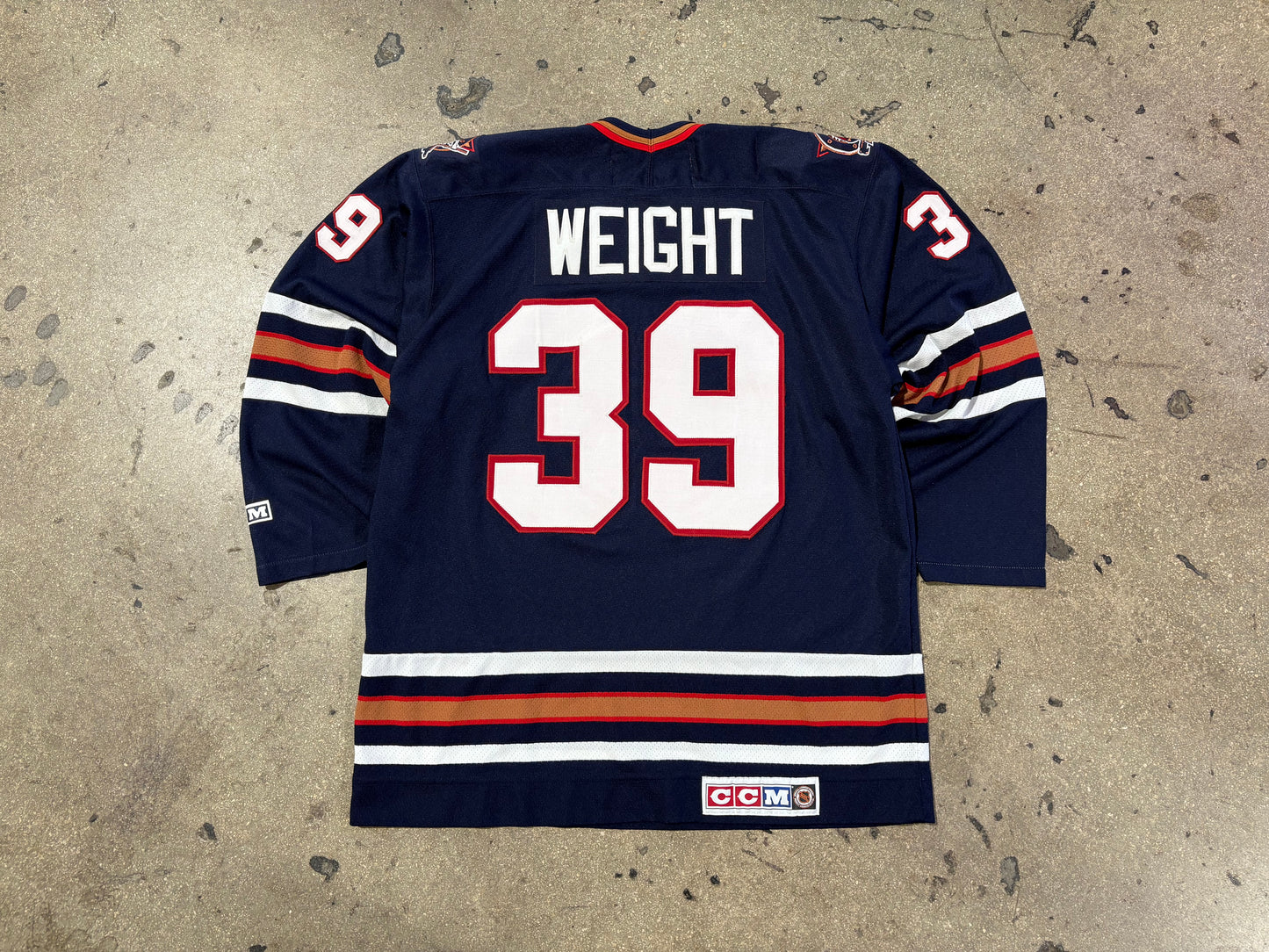 CCM Edmonton Oilers Weight #39 Authentic Jersey Size Large