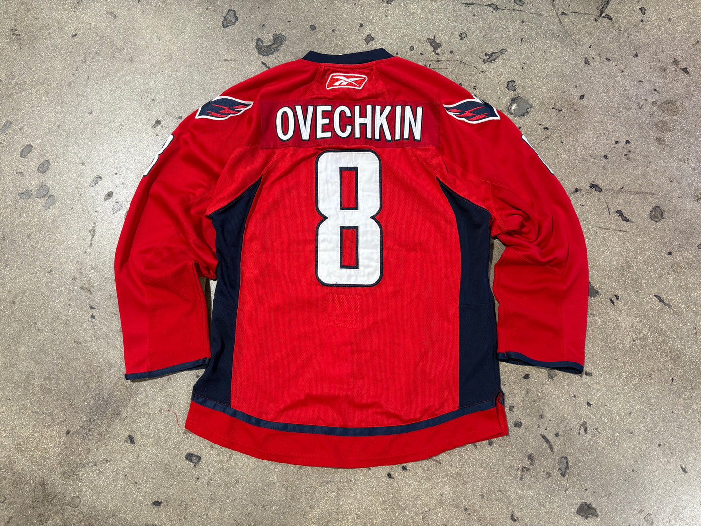 Reebok Washington Capitals Ovechkin #8 Authentic Jersey Size 52