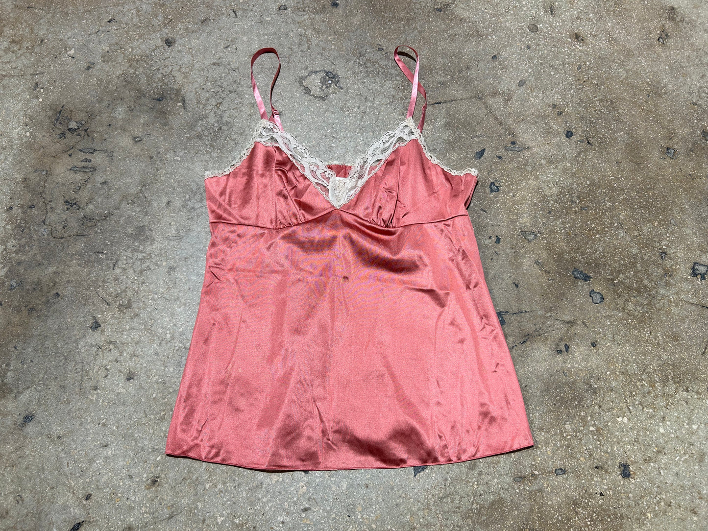 Vanity Fair Silk Lace Lingerie Top - Pink Size 34/ Medium