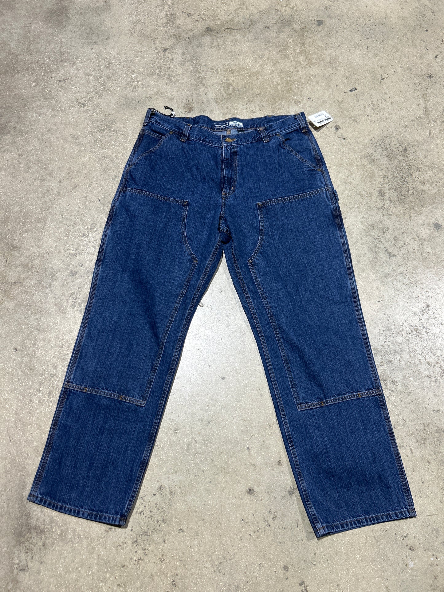 Carhartt Denim Double Knee Pants -Blue Size 38x32
