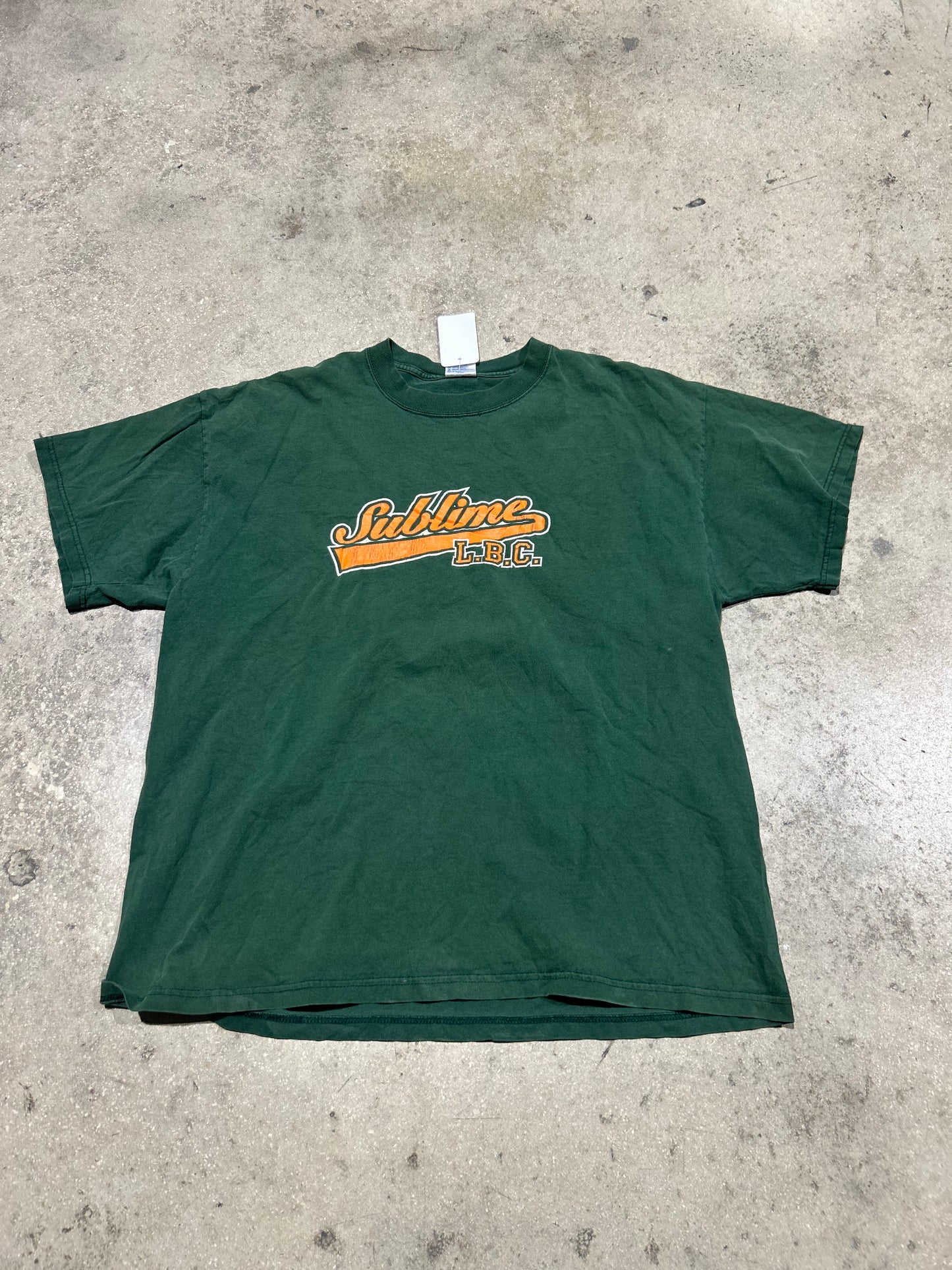 Sublime LBC Tee - Forest Green/Orange Size XL