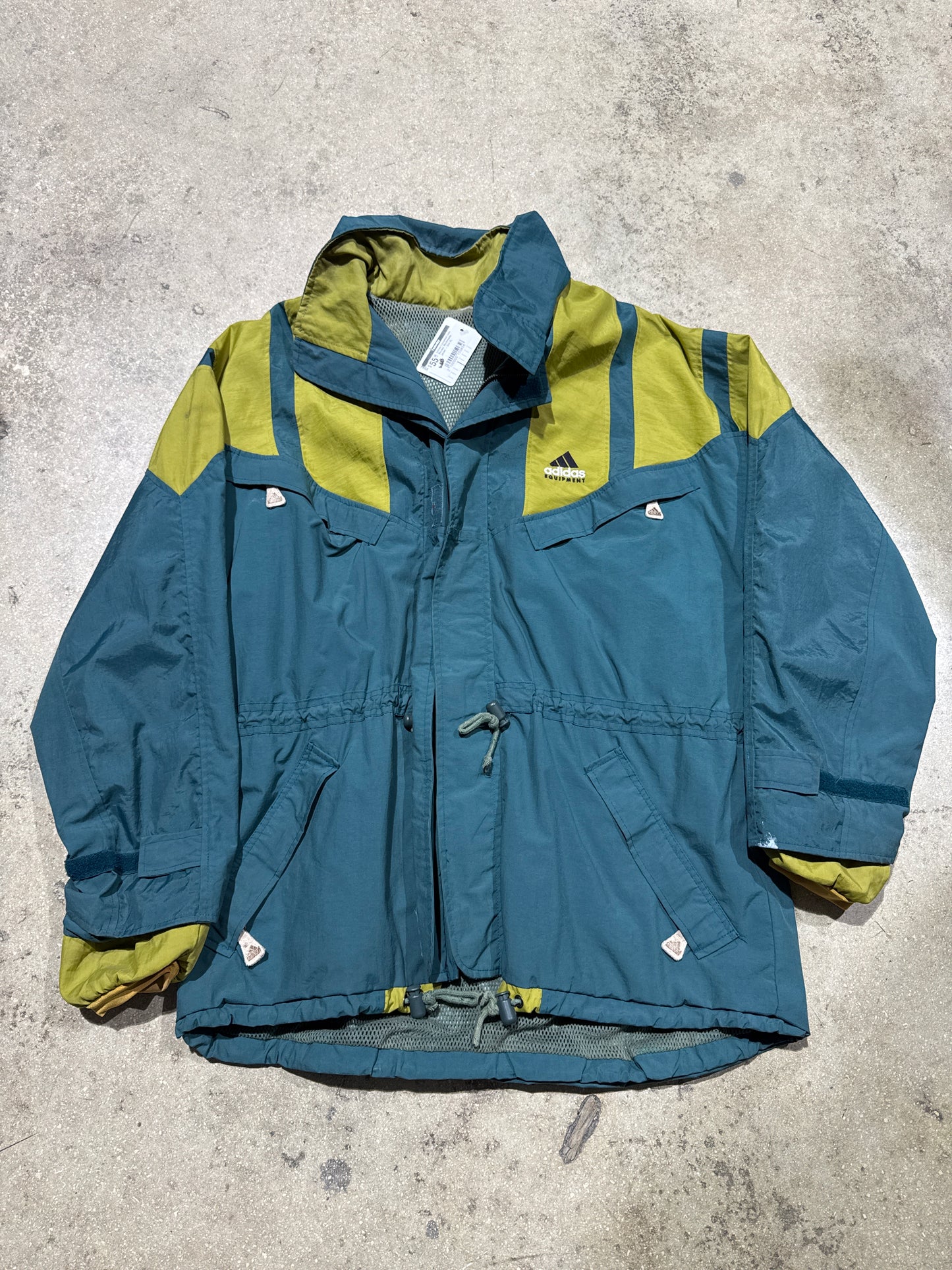 Adidas Equipment Color Blocked Windbreaker Jacket - Size XL