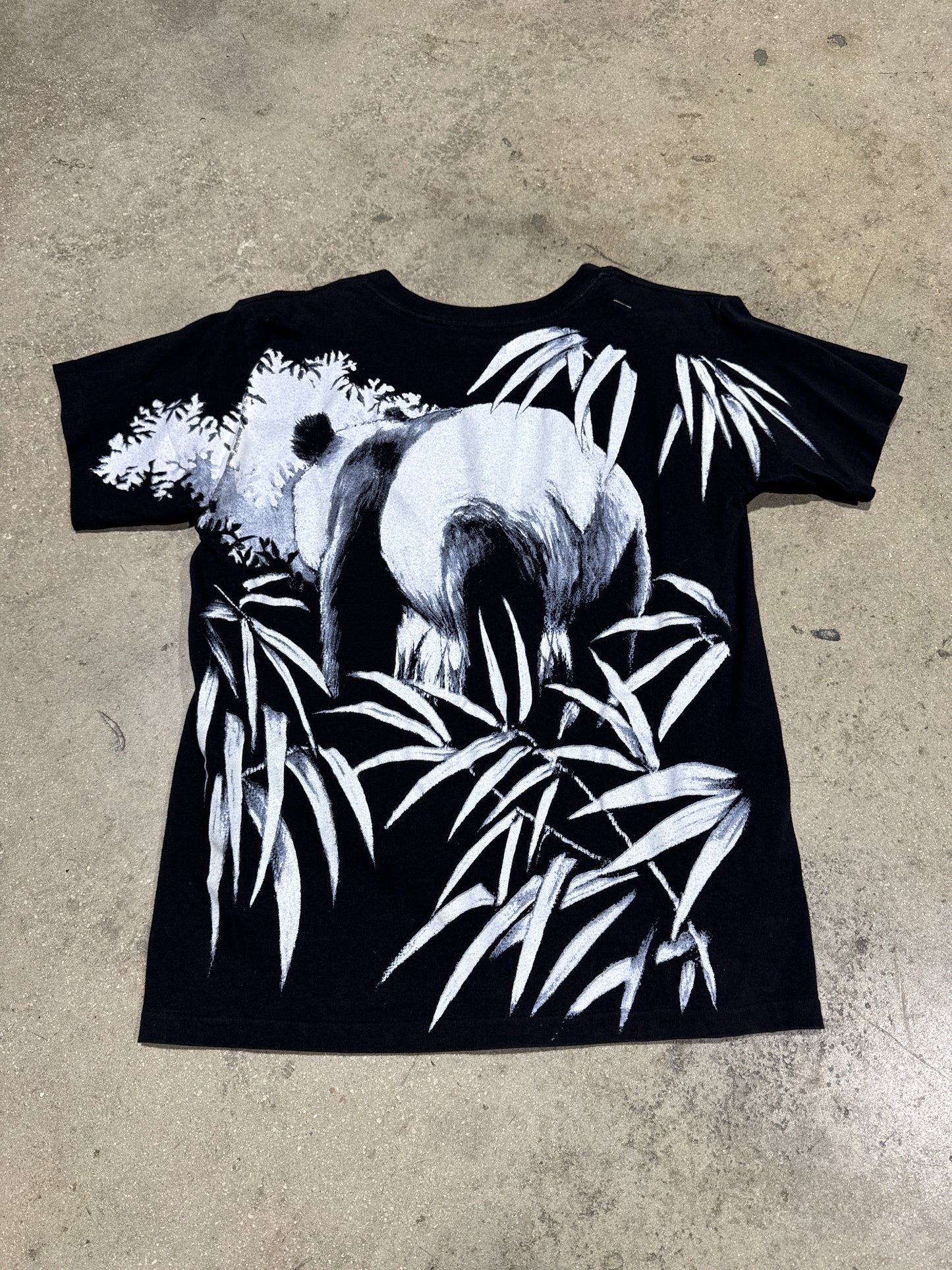 National Zoo Panda AOP Tee - Black Size Medium
