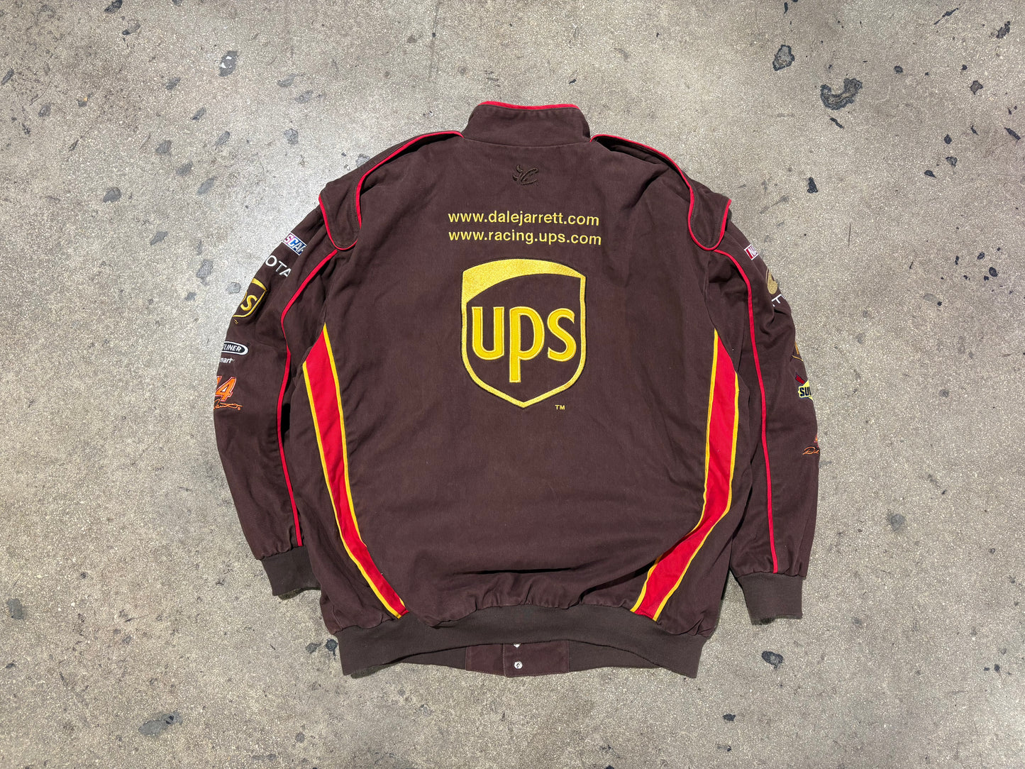 NASCAR UPS Toyota Racing Jacket - Brown Size XXL