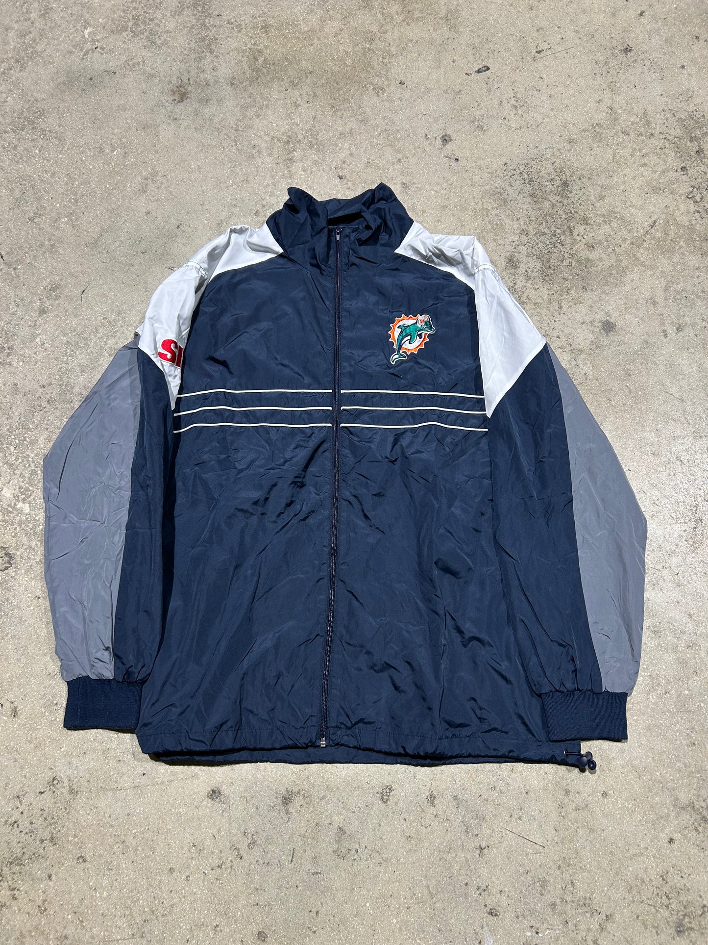 Miami Dolphins SI Light Jacket - Navy/ White Size XL