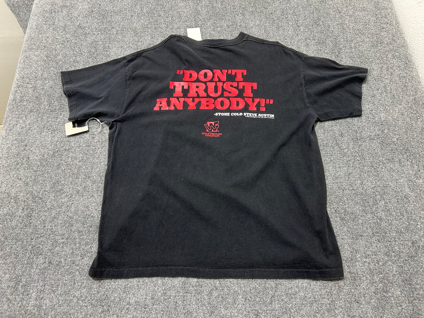 1998 Stone Cold Don't Trust Anyone Tee - Black Size XXL(con)