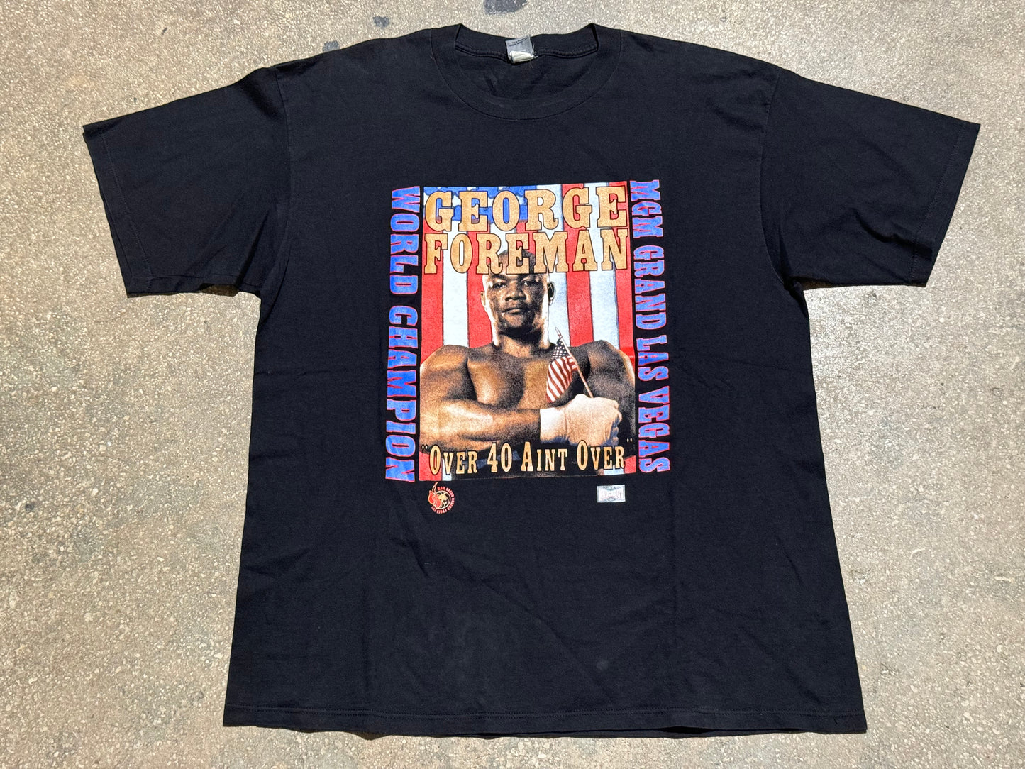 George Foreman Over 40 Aint Over Tee - Black Size XXL