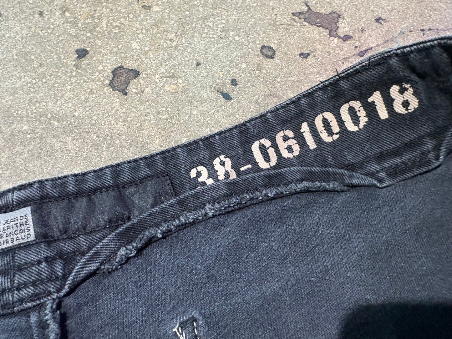 Marithe Francois Girbaud MFG Shuttle Denim Jeans - Black/ Khaki Size 38