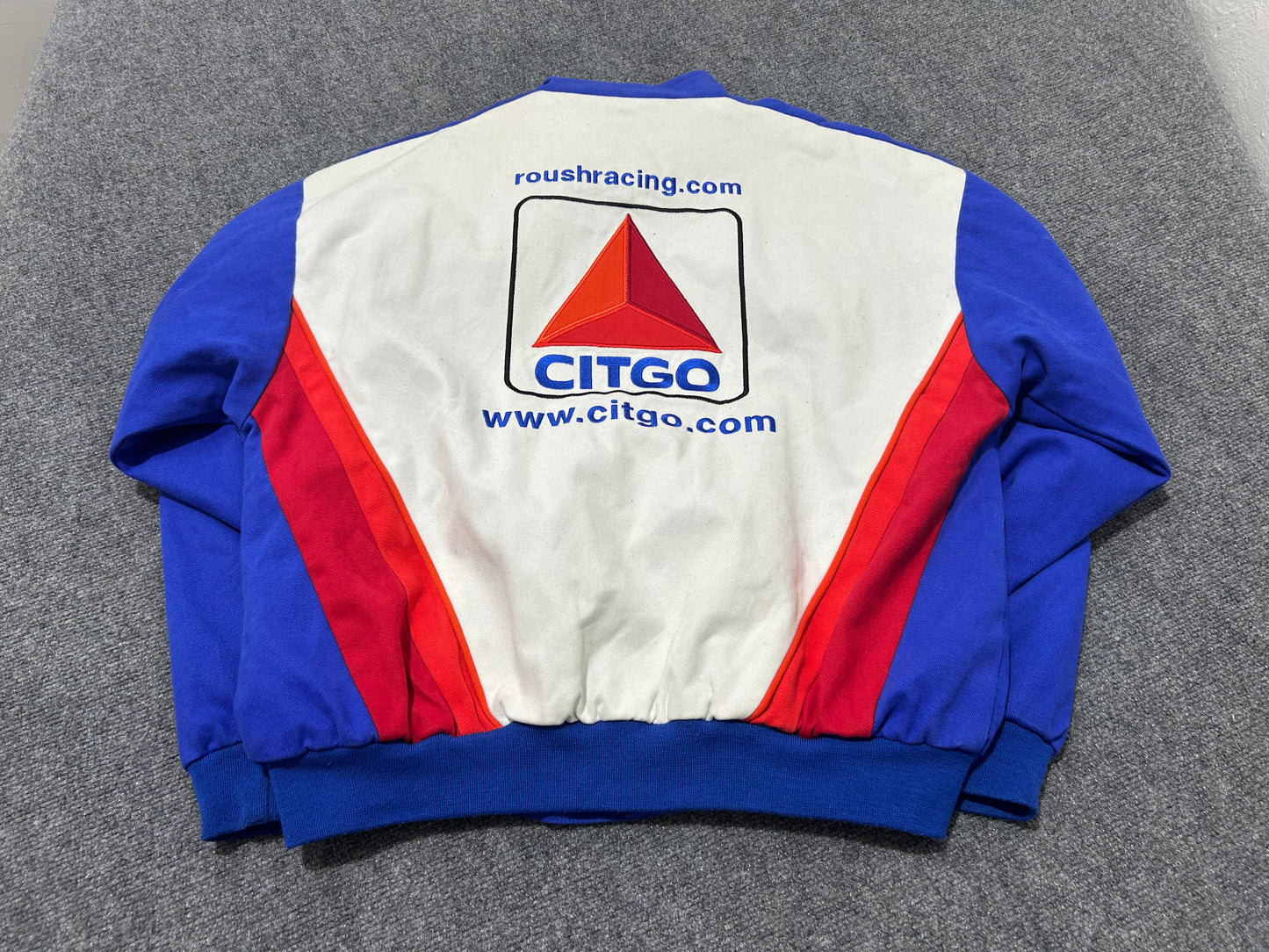 Citgo Nascar Racing Jacket - White/Blue Size Large