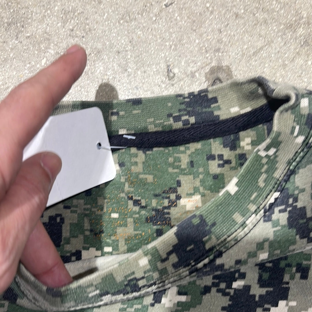 Big Smith Digi Camo Pocket Tee - Green Size Large