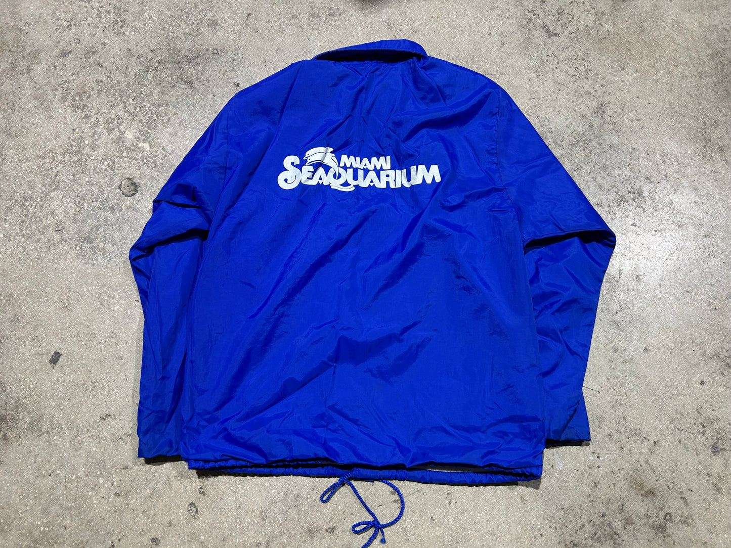 Miami Saequarium Nylon Jacket - Blue Size Small(con)