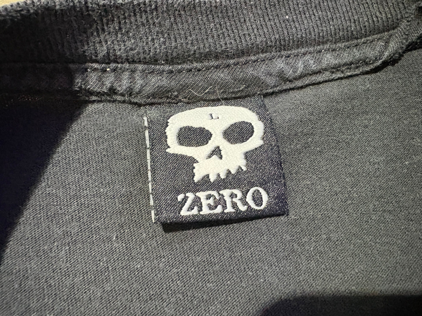 2002 Zero Dying To Live Tour Skate Tee - Black Size Large
