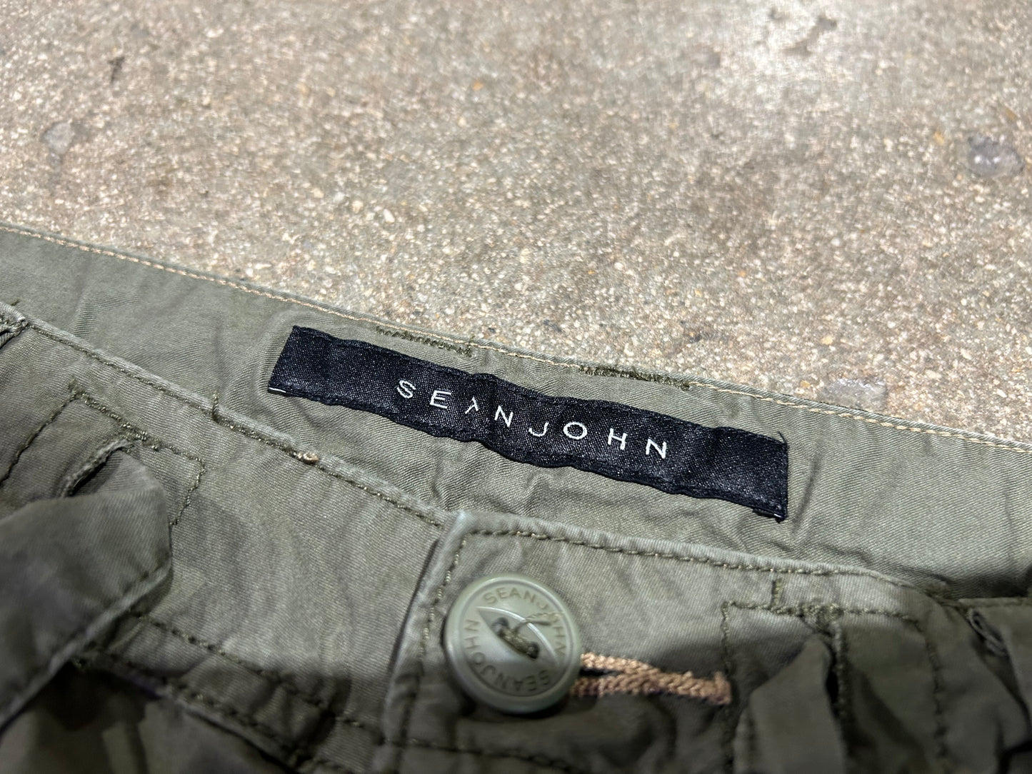 Sean John & Pocket Utility Pants - Olive Size 30