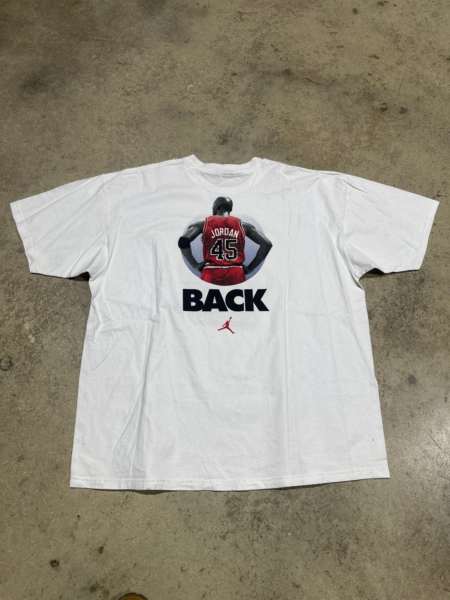 Nike Michael Jordan Jordan's Back #45 Tee - White Size XXL