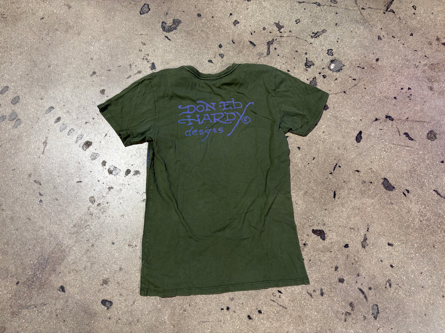 Ed Hardy Lover Boy Tee - Green Size Small