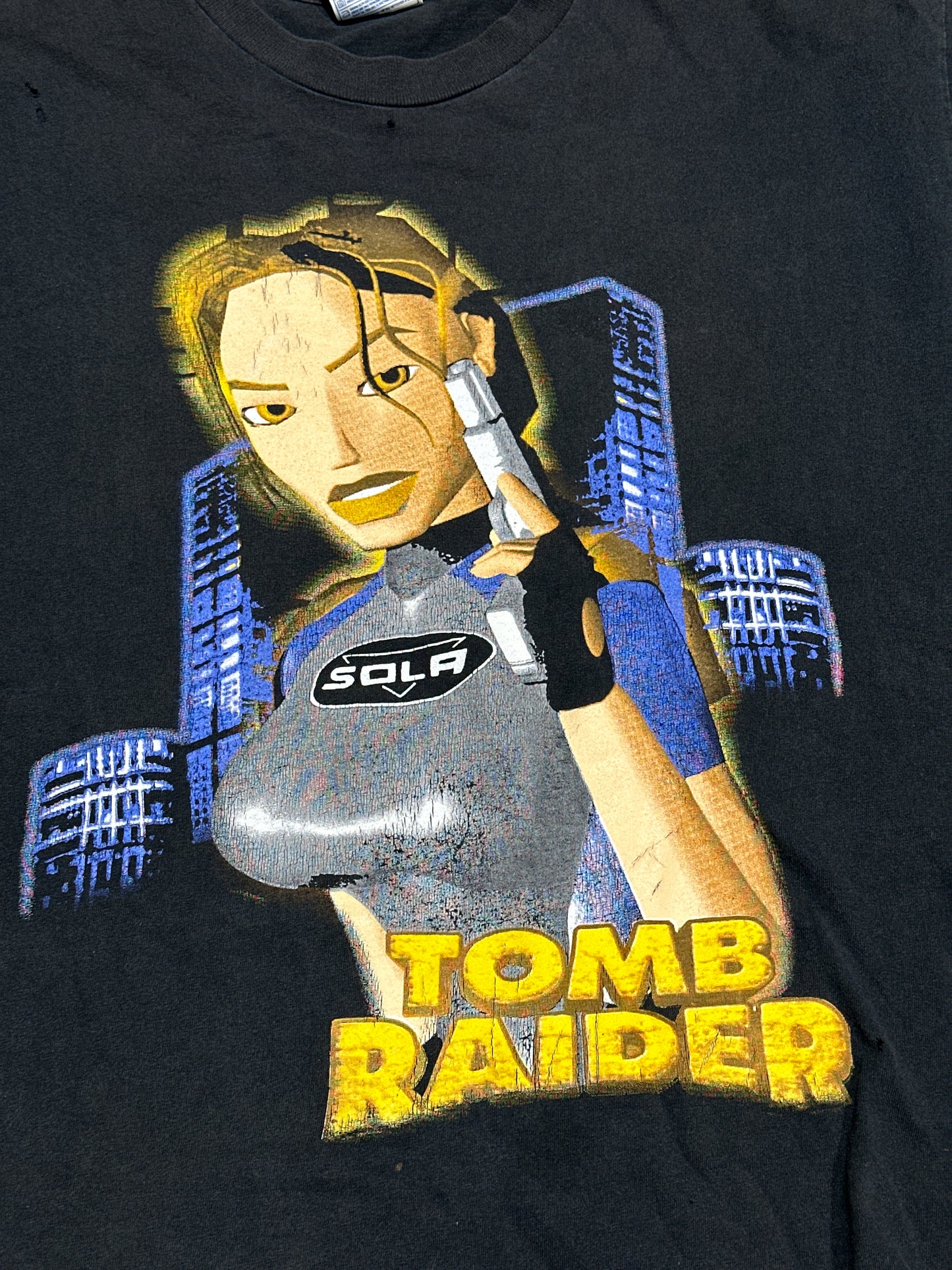 Tomb Raider PlayStation One Tee - Black Size XL