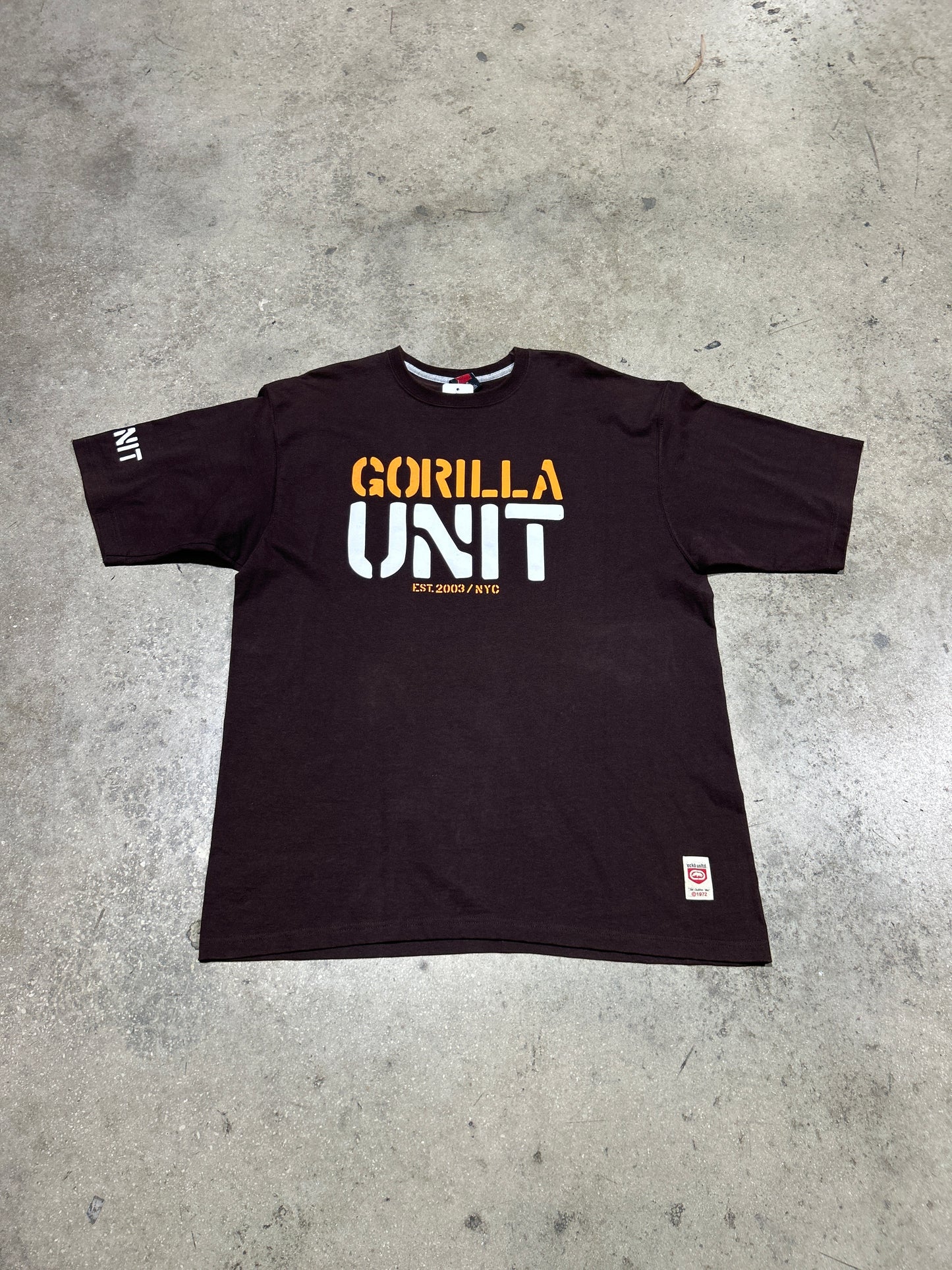 Ecko G-Unit GORILLA UNIT Tee - Brown Size XL