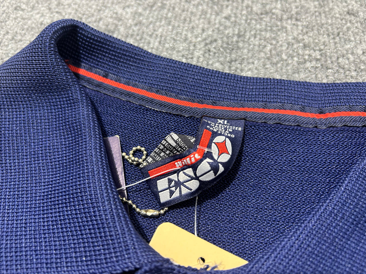 Willie Esco Long Sleeve Polo Shirt - Navy Size XL