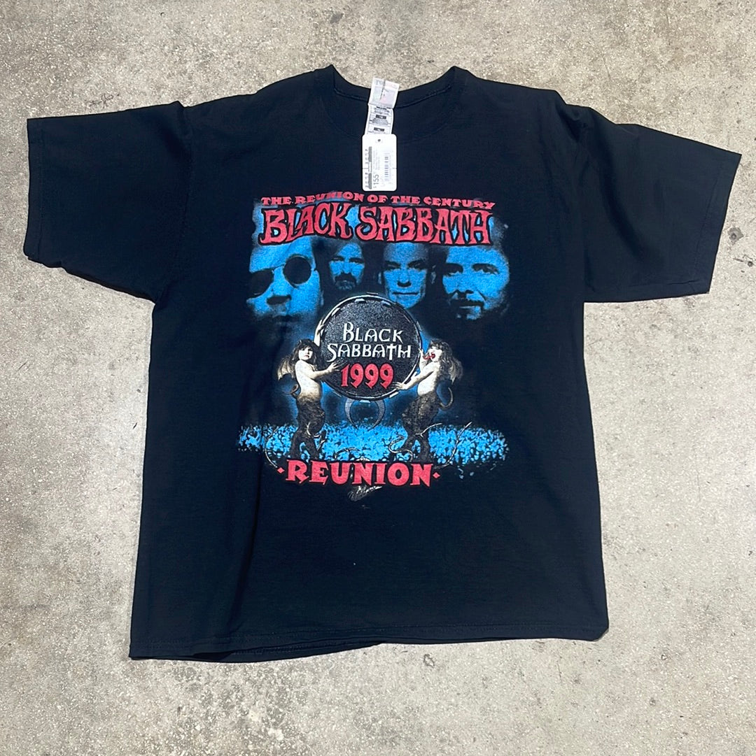1999 Black Sabbath Reunion Tour Tee - Black Size XL