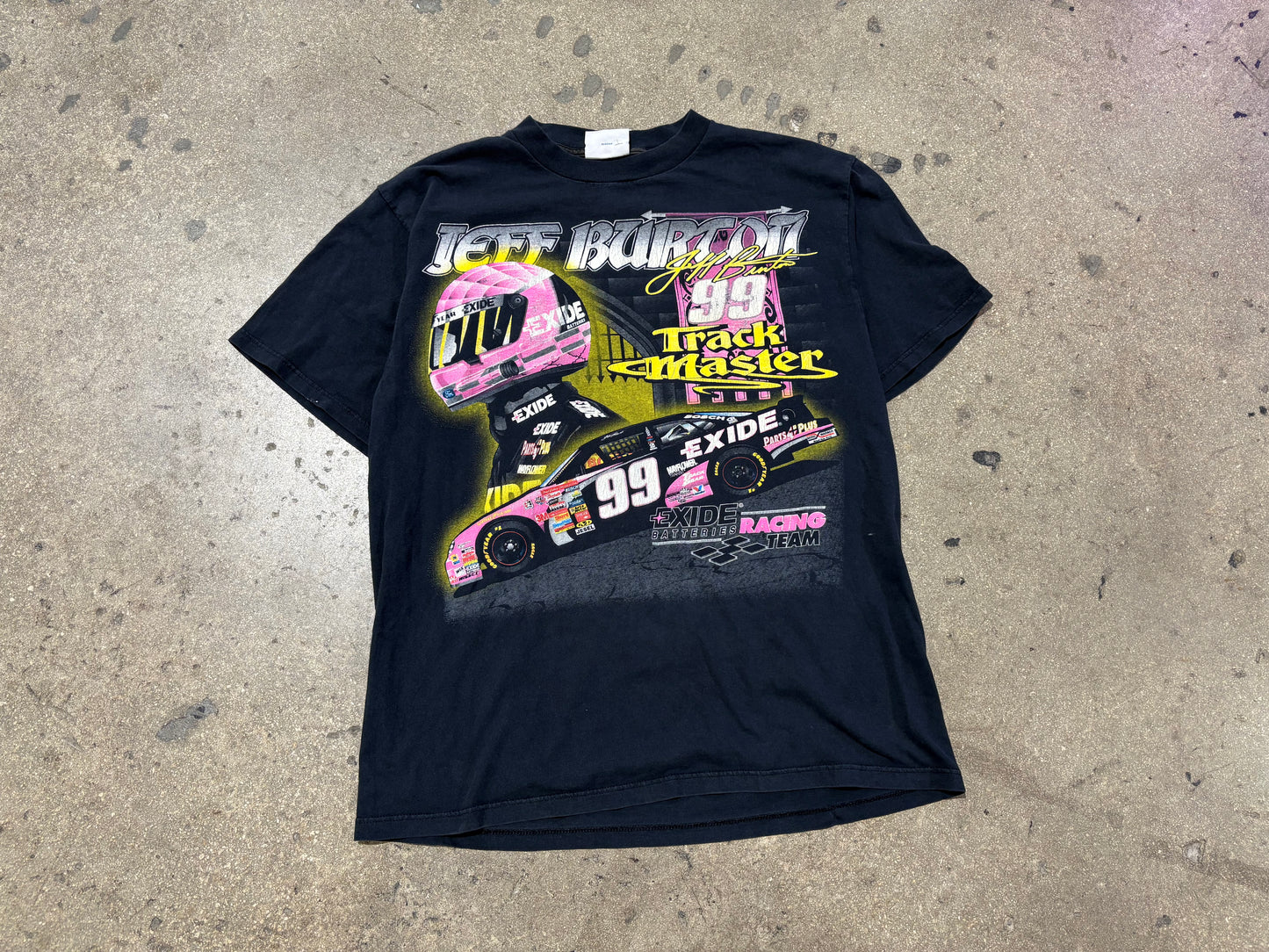 1998 NASCAR Jeff Burton Track Master Tee - Black Size XL