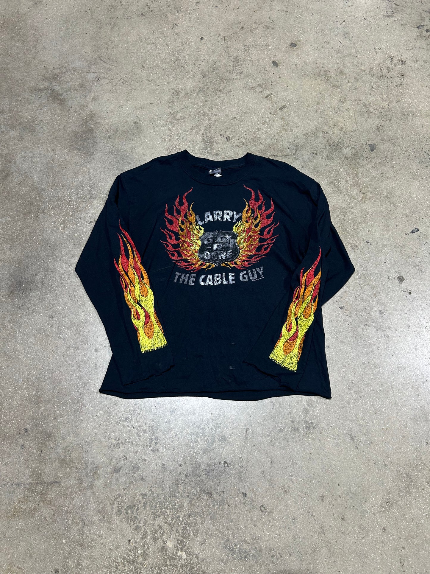 2006 Larry The Cable Guy Tee - Black Size Large