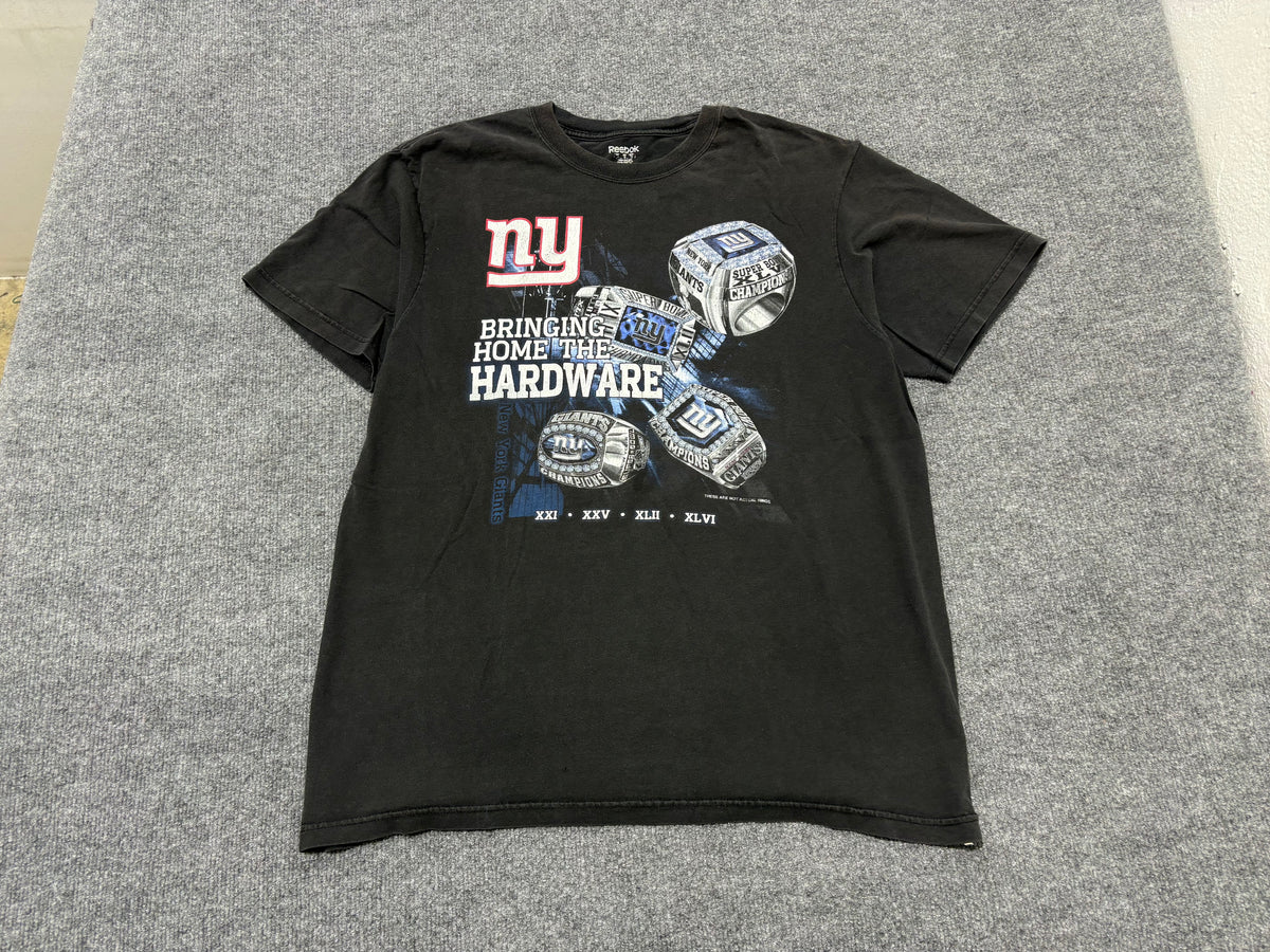 New York Giants Rings Tee - Black Size XL