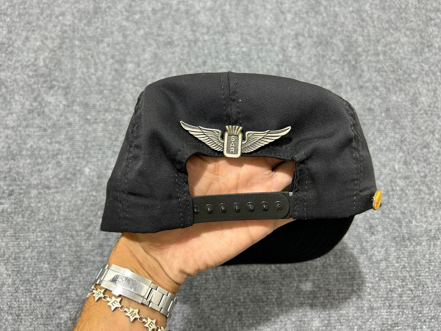 Self Defense Gun 7 Pin Hat - Black