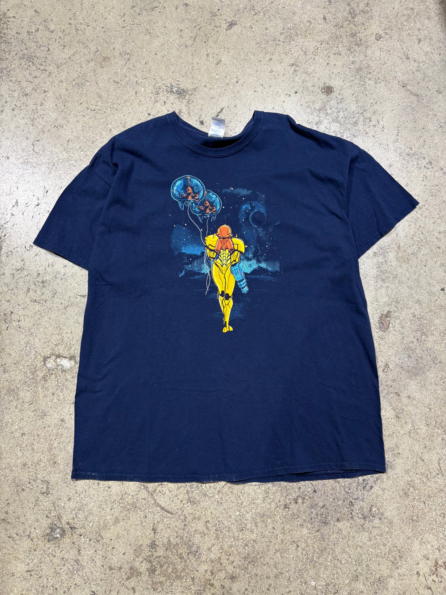 Samus Tee - Navy Size XXL (24.5x31.5)