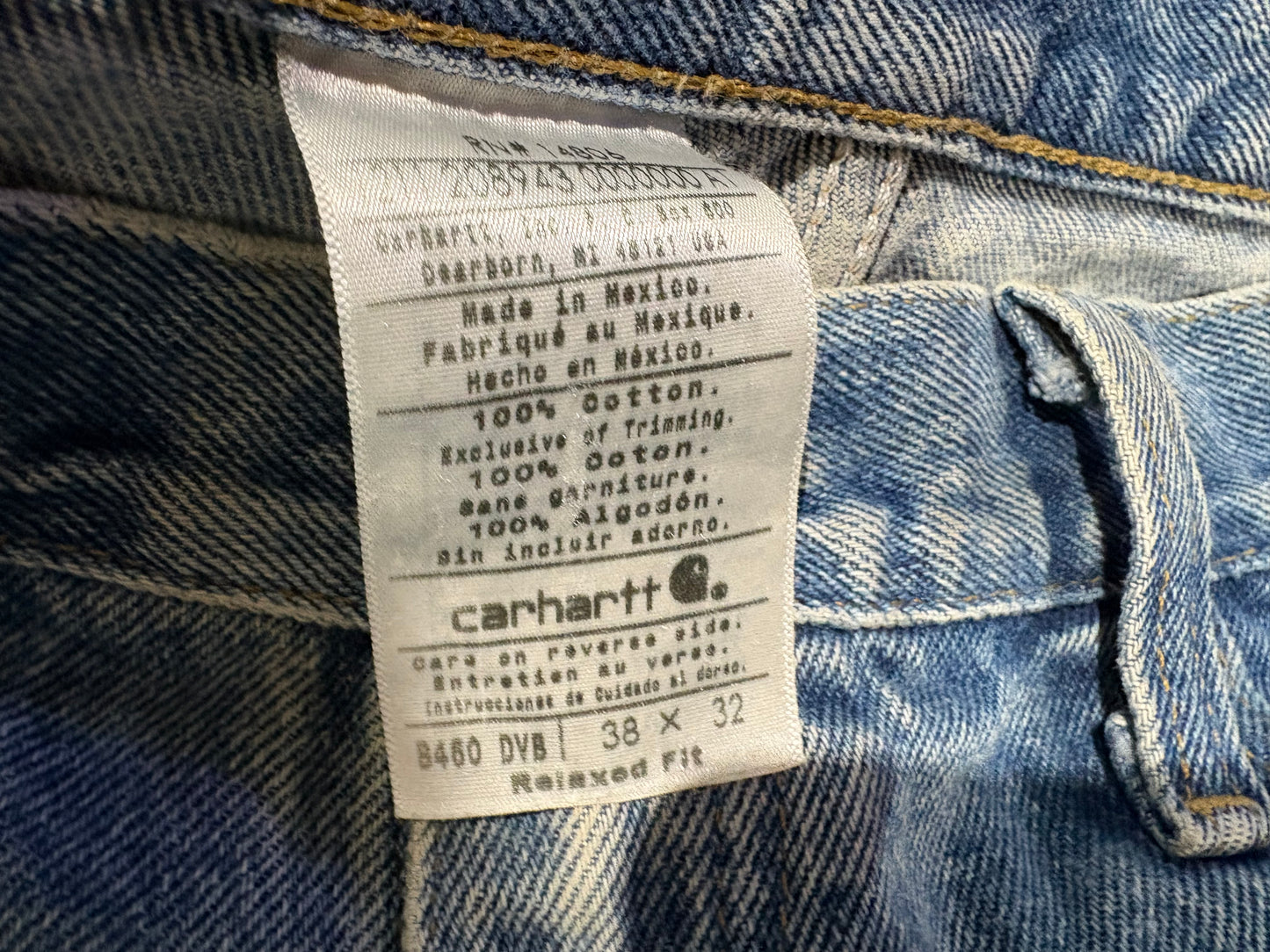 Carhartt Denim Jeans - Blue Size 38 x 32