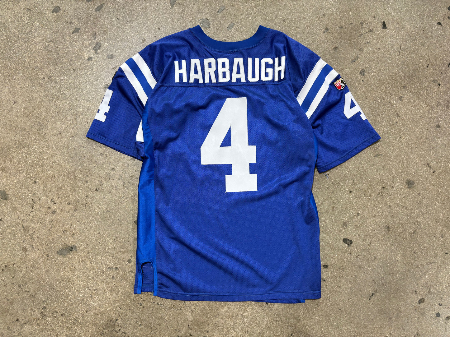 1996 Wilson Indianapolis Colts #4 Harbaugh Authentic Jersey Size 52/XXL