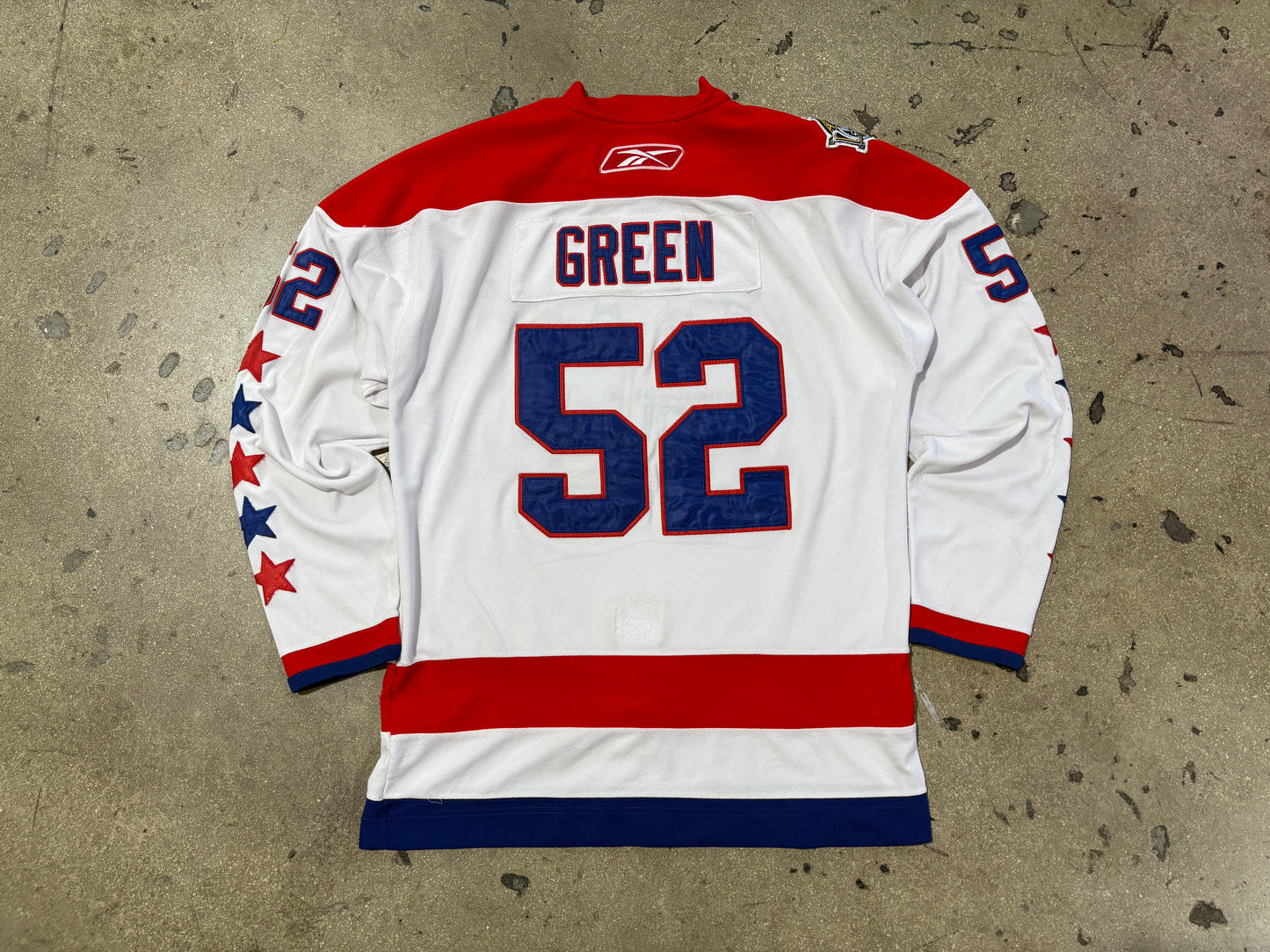 Reebok Washington Capitals Green #52 Authentic Retro Jersey Size 52