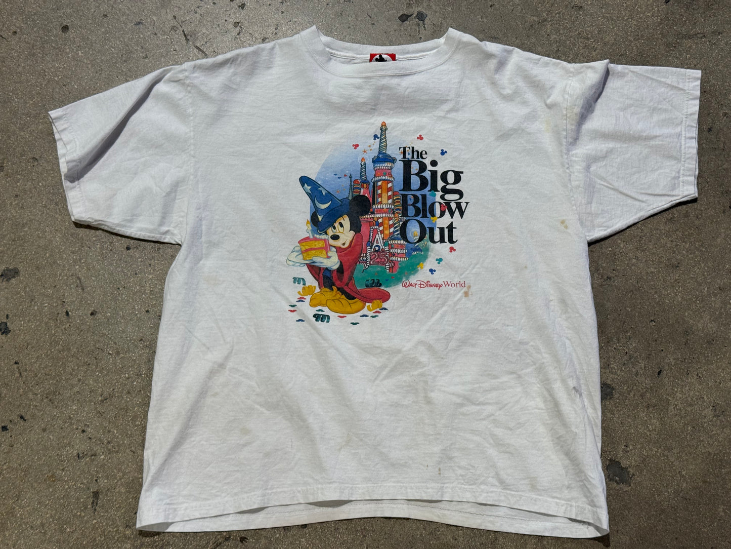 1996 Disney 25th Anniversary Tee - White Size XXL