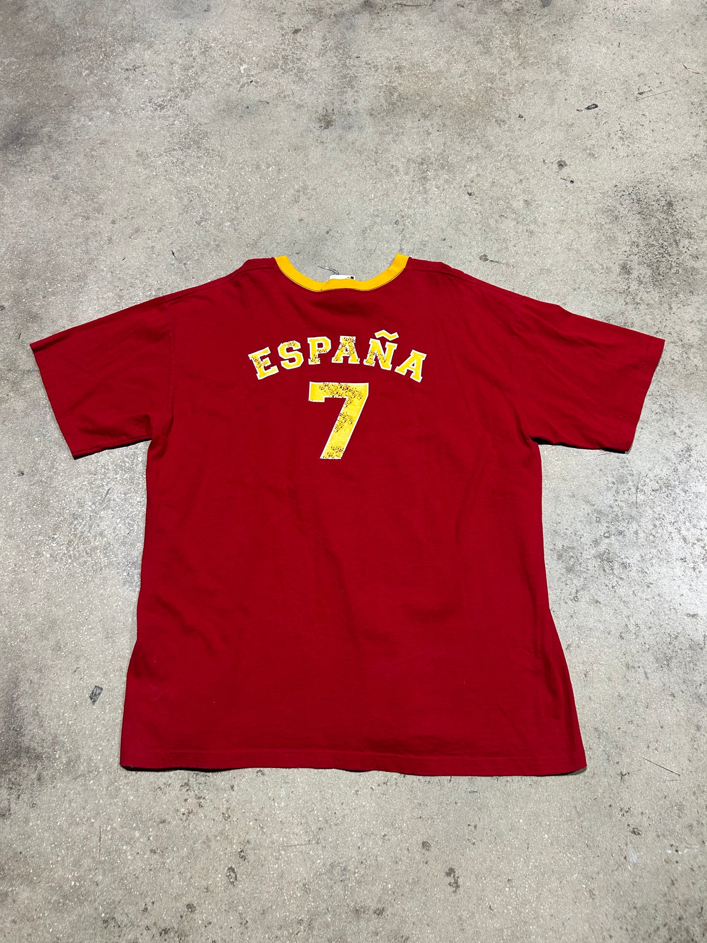 2006 Germany FIFA World Cup Spain Tee - Red Size XL