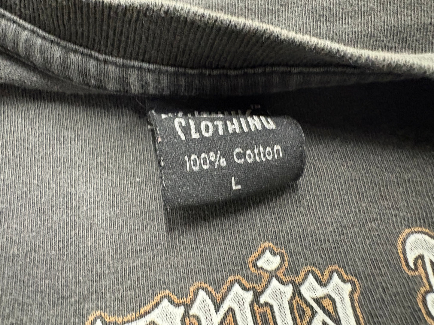 2006 Laconia Bike Week Rally Longe Sleeve - Faded Black Size Large