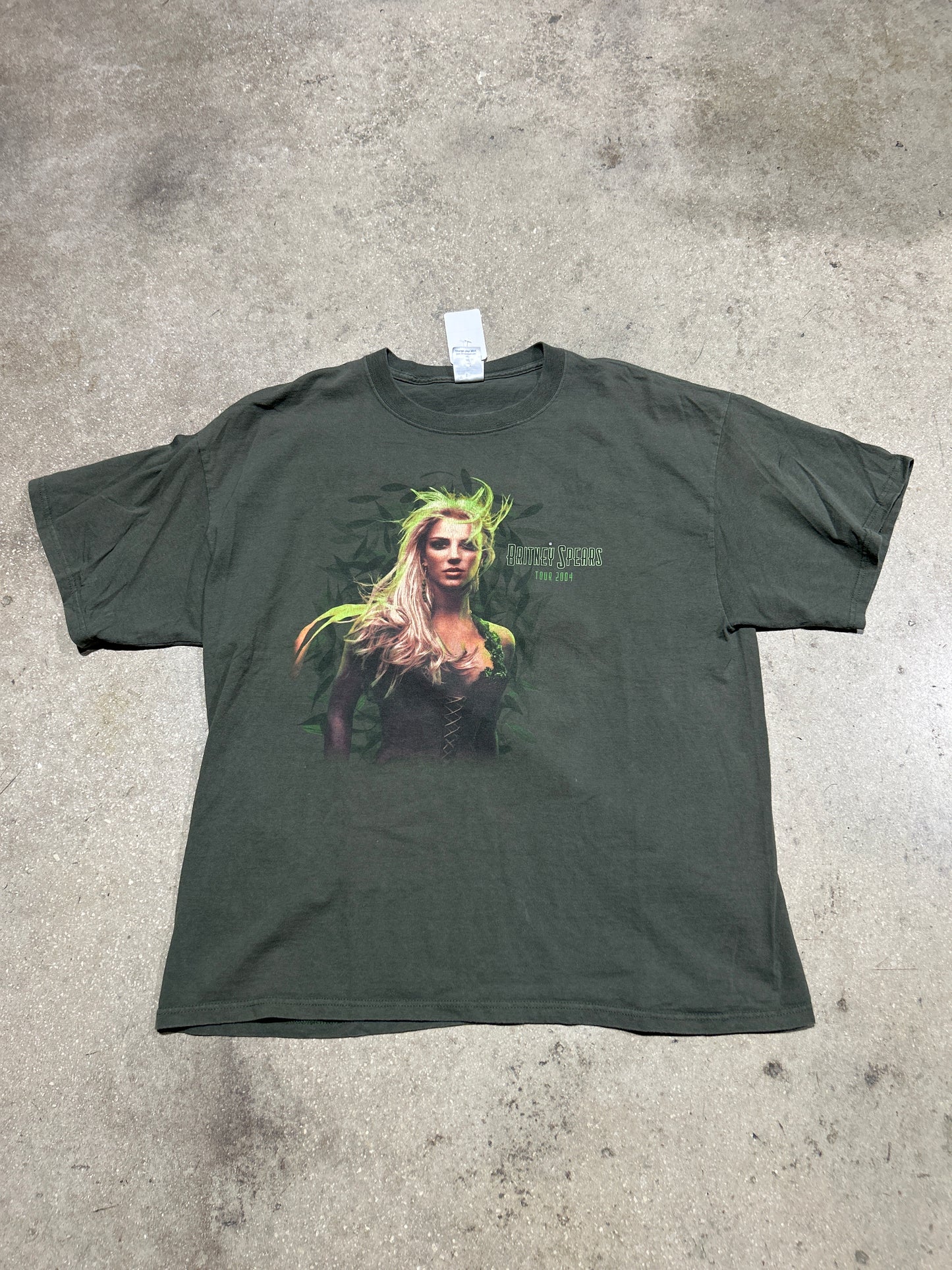 2004 Britney Spears Tour Tee - Olive XL