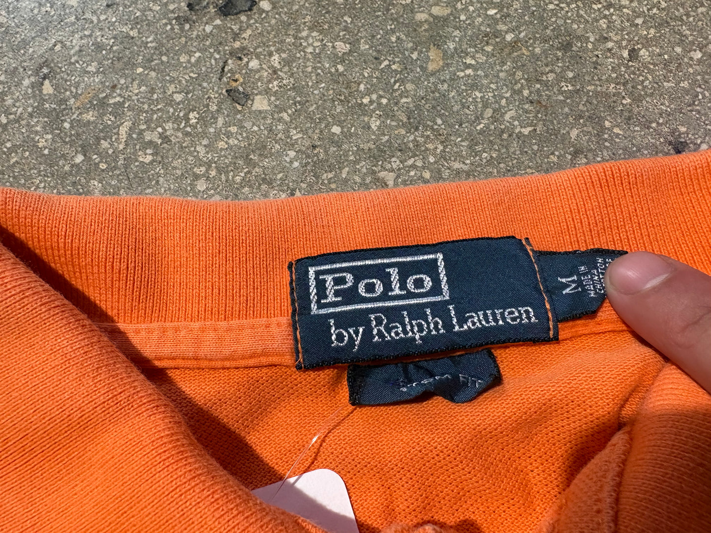 Polo Ralph Lauren Big Pony Polo Shirt - Orange/Green Size Medium