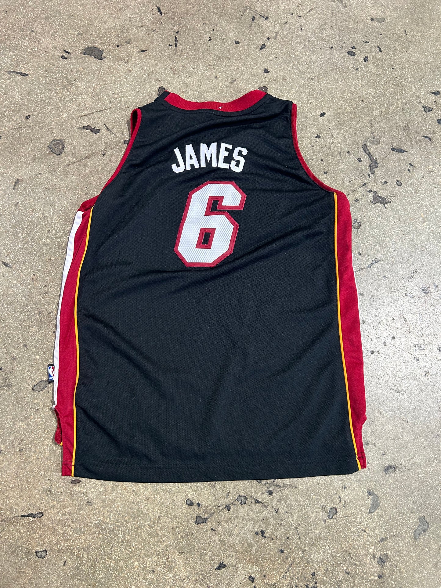 Kids Lebron James Miami Heat Jersey - Black Size Large