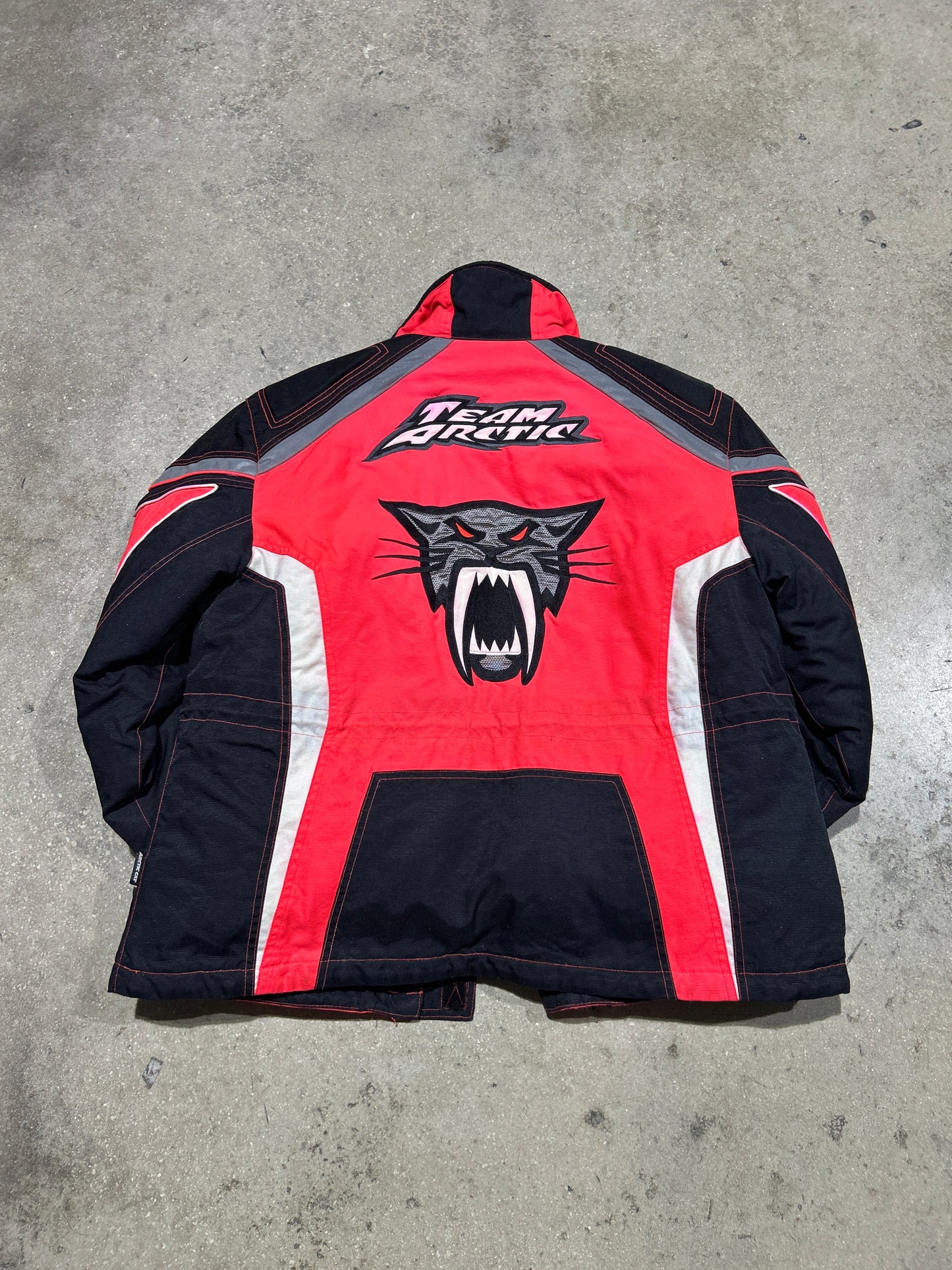 Arctic Cat Racing Jacket - Neon Red Size Large