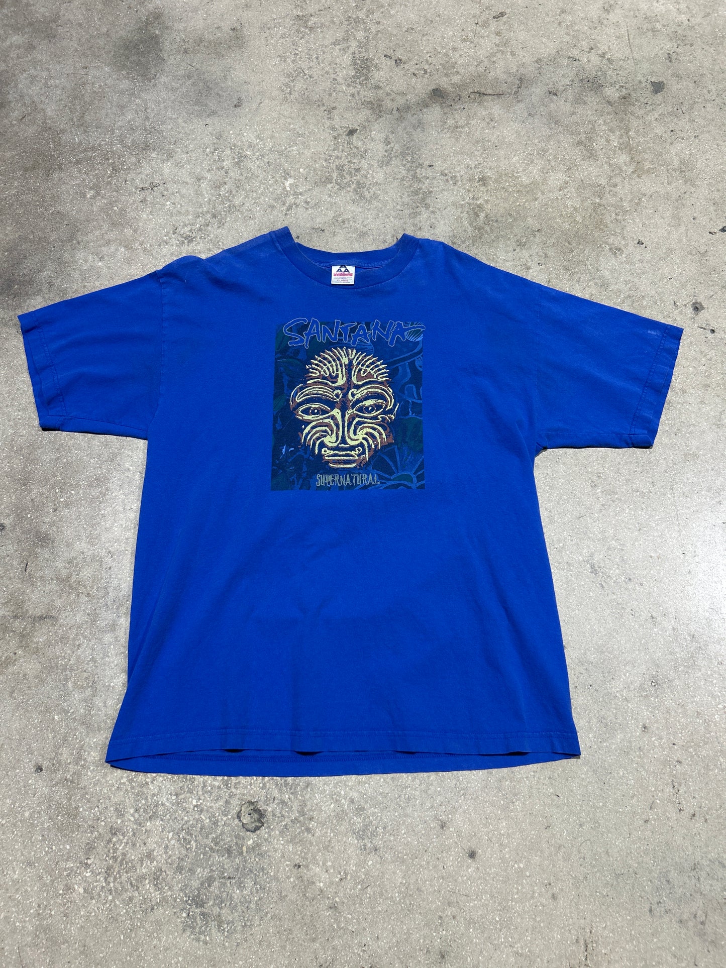 1999 Santana Supernatural Tee - Royal Size XL (23x30)