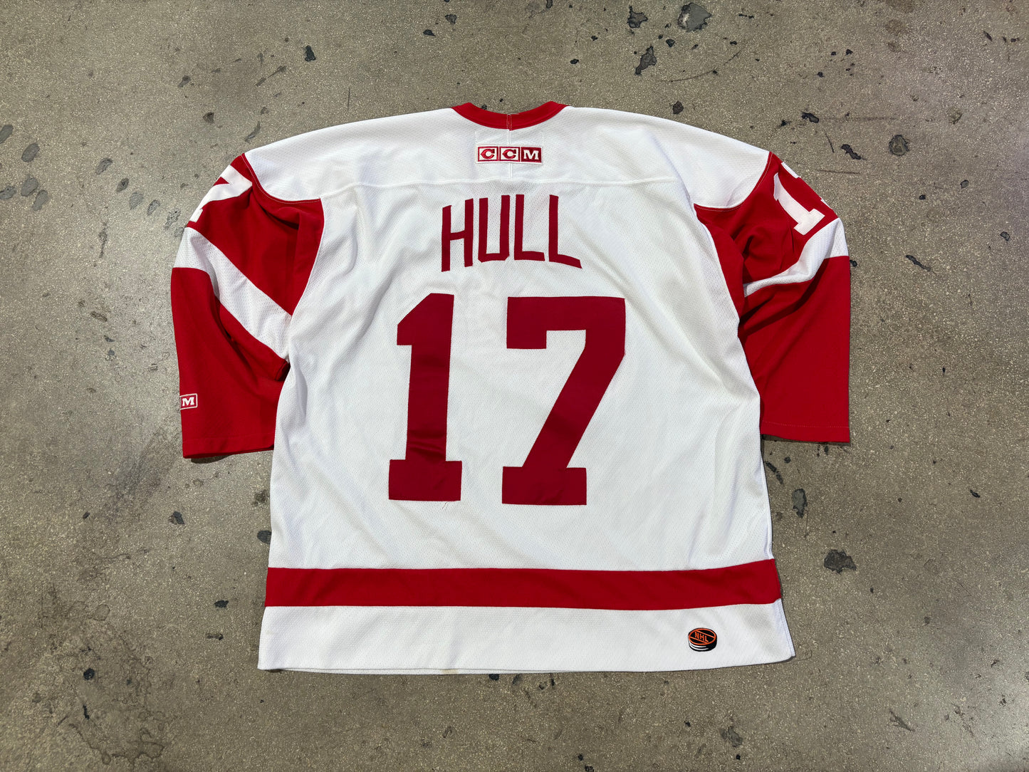 Reebok Detroit Red Wings Hull #17 Authentic Jersey Size XL
