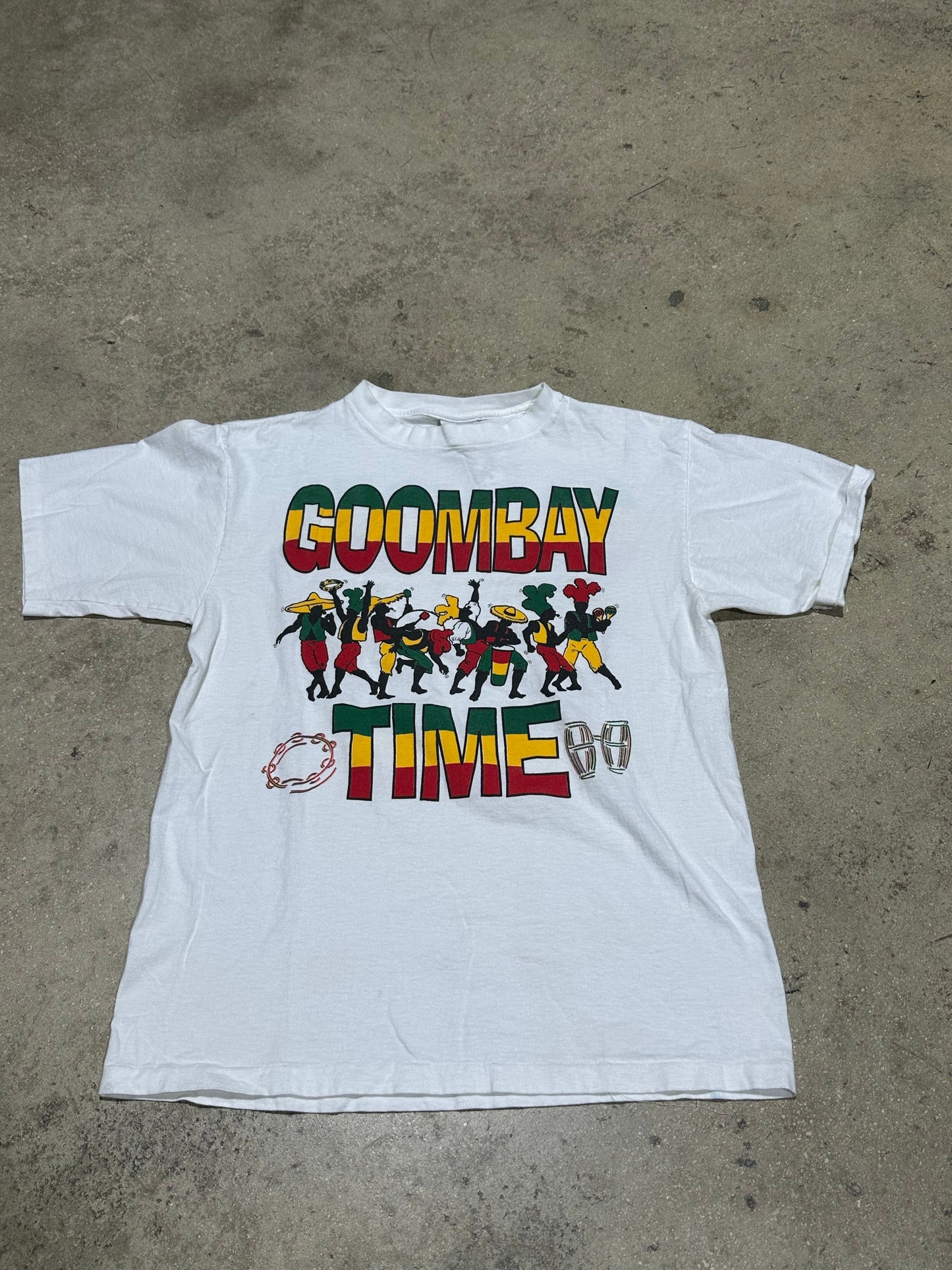 Goombay Time Festival Tee - White Size XL