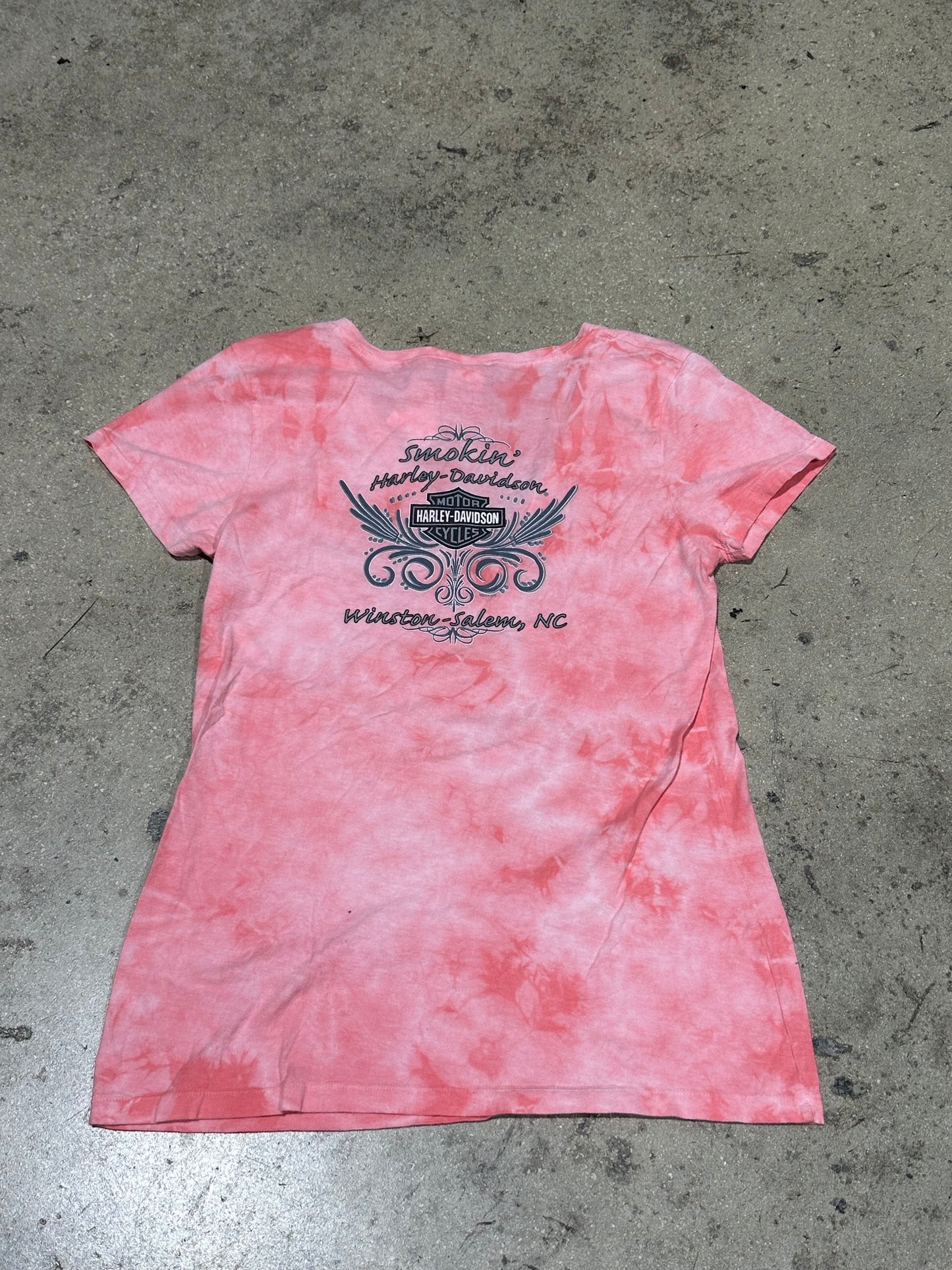 Women's Harley Davidson Y2K Top - Pink Size Medium