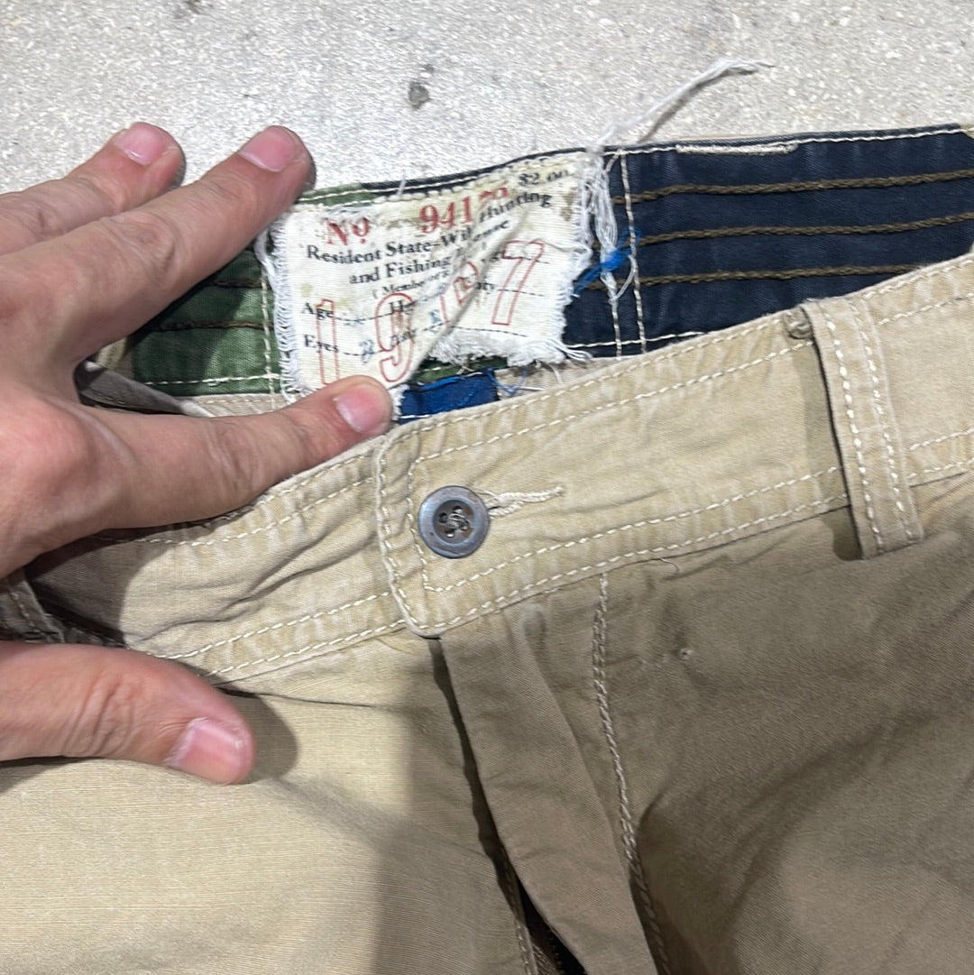 Polo Ralph Lauren Sporting Cargo Shorts - Khaki Size 42