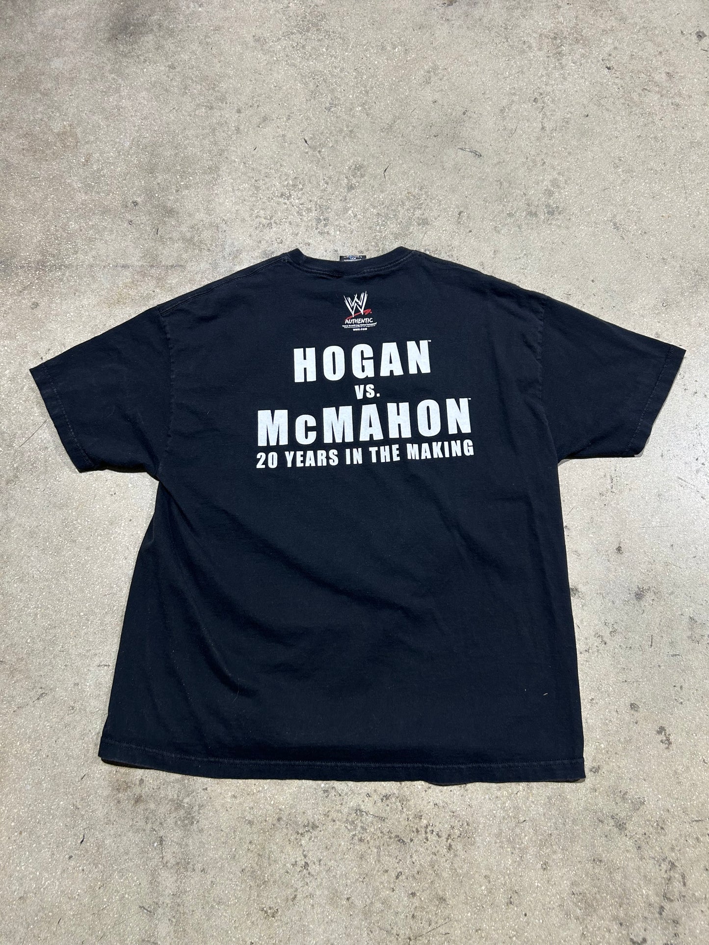 2003 Wrestle Mania XIX Hogan McMahon Tee - Black Size XXL